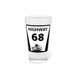 Highway 68 Pint Glass