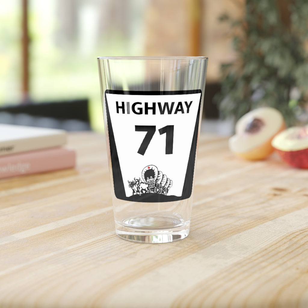 Highway 71 Pint Glass