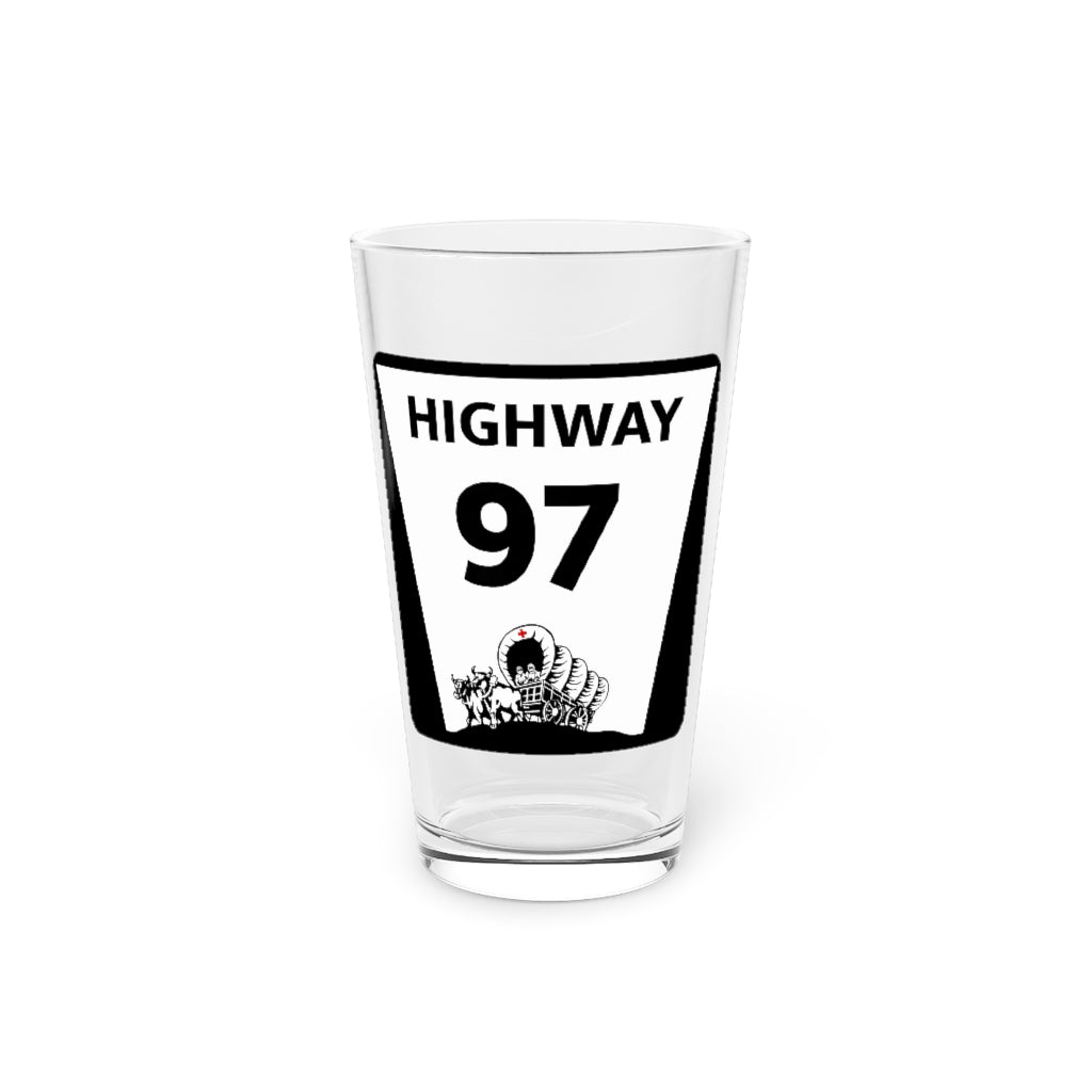 Highway 97 Pint Glass