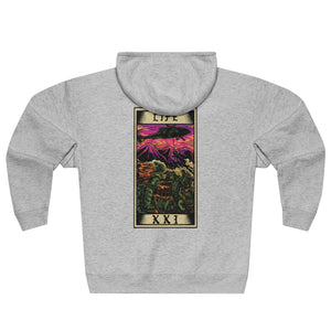 Life Tarot Card Zip Hoodie