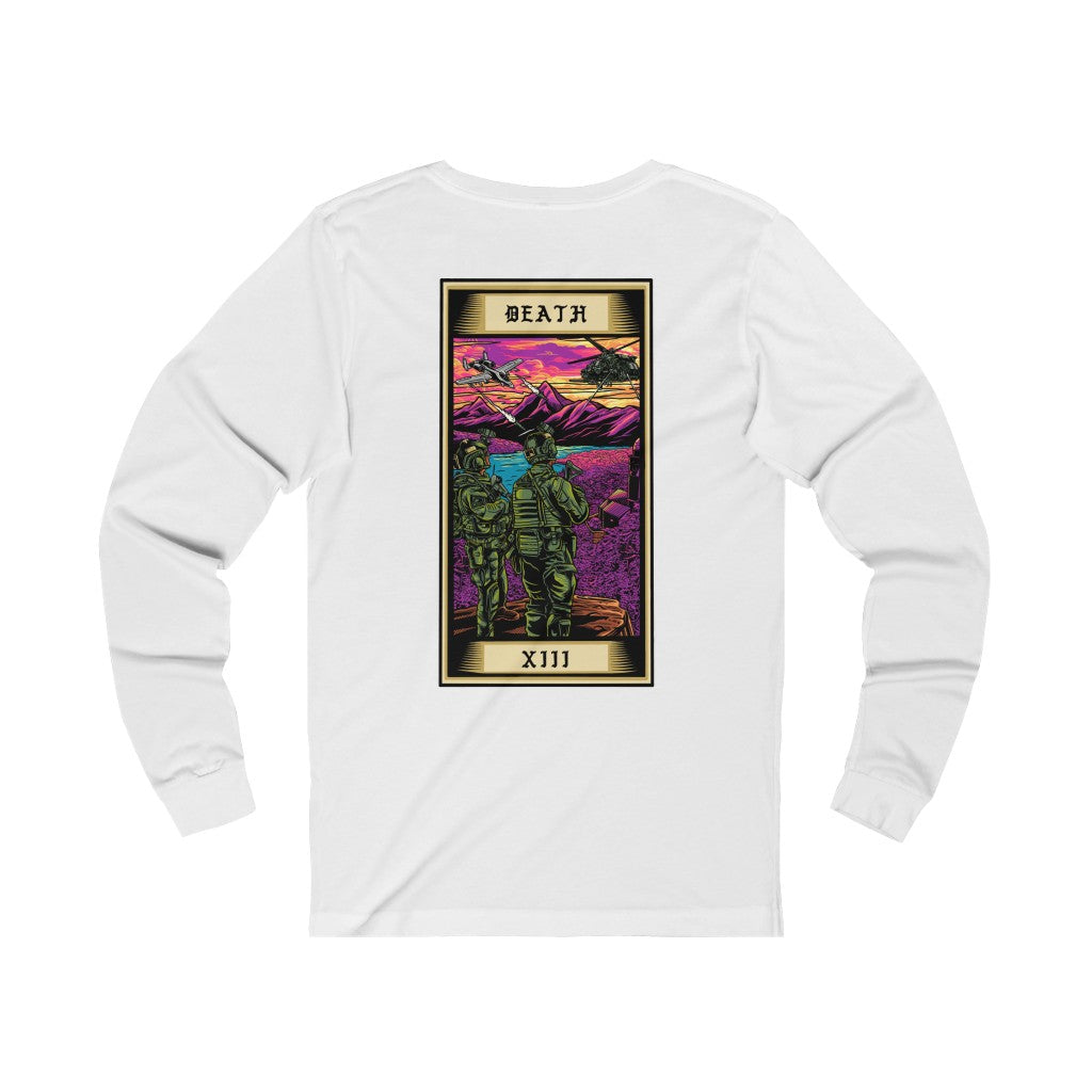 Death Tarot Card Long Sleeve