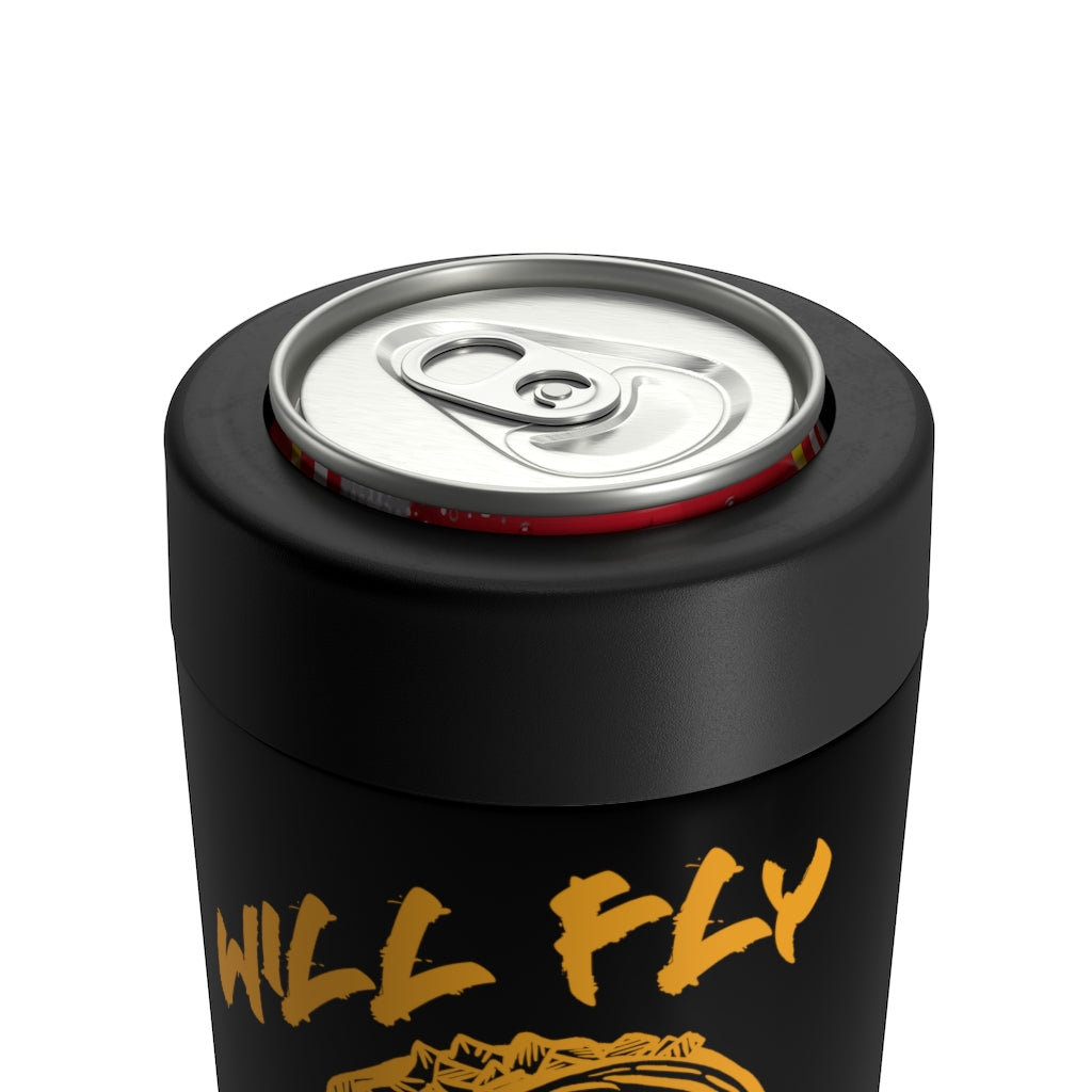 Will Fly For Tacos Can Cooler