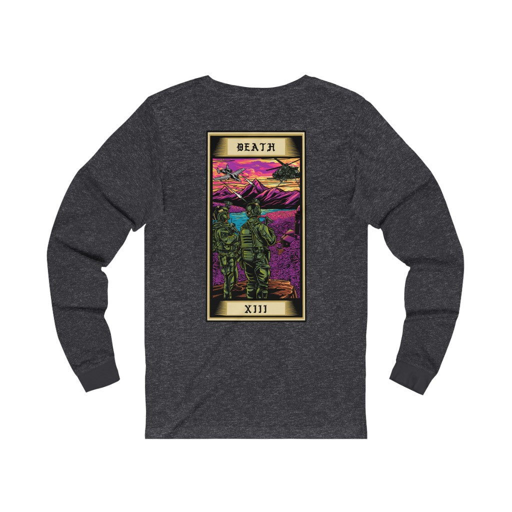 Death Tarot Card Long Sleeve