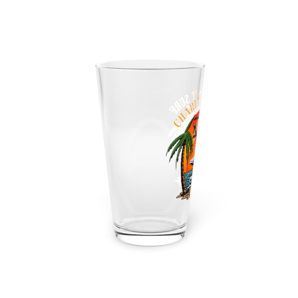 Charlie Don't Surf Pint Glass