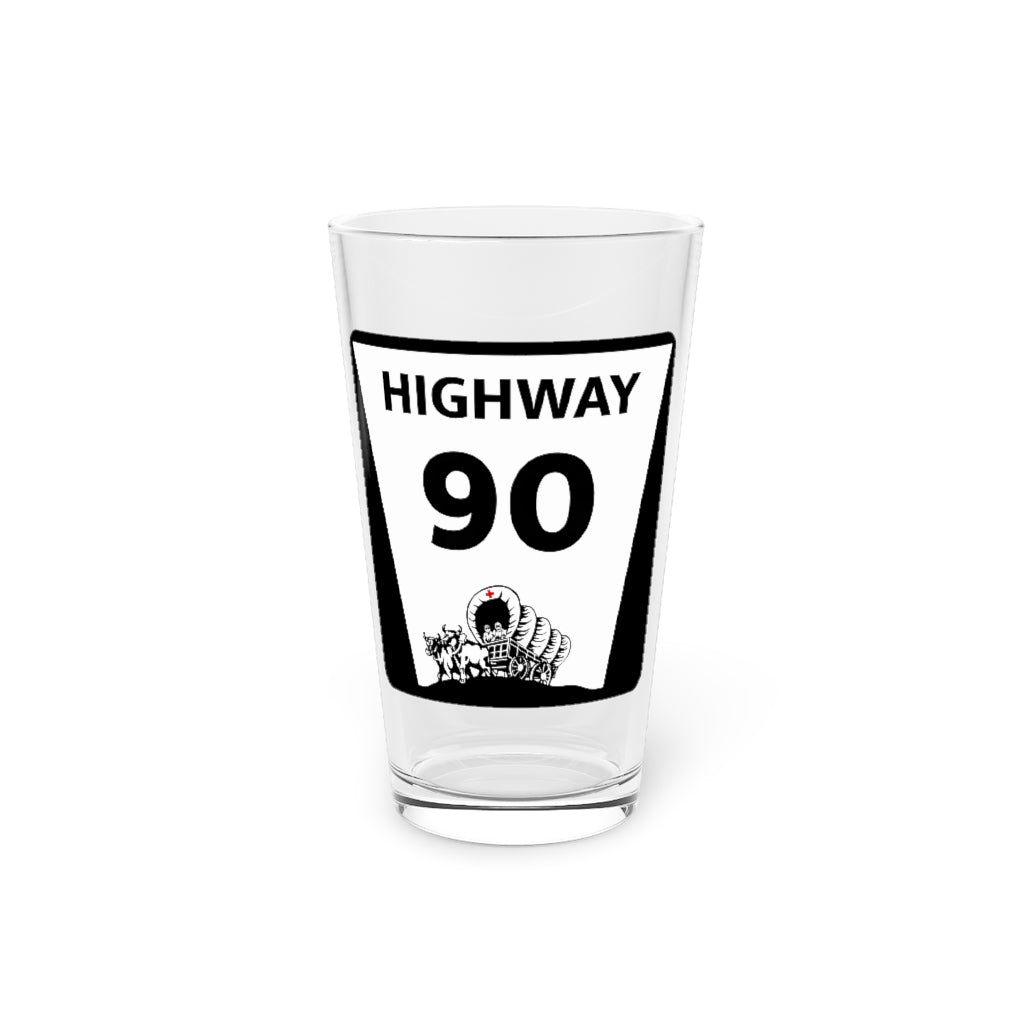 Highway 90 Pint Glass