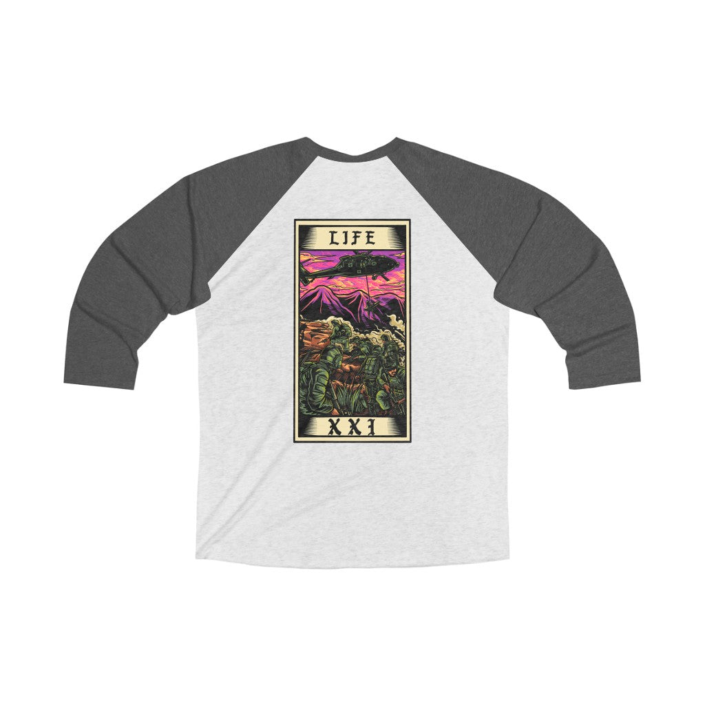 Life Tarot Card 3/4 Raglan