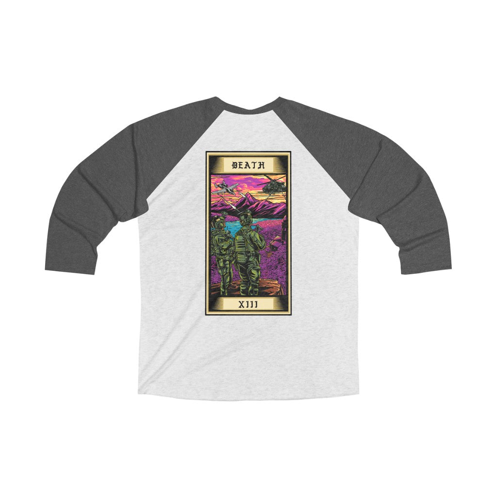 Death Tarot Card 3/4 Raglan