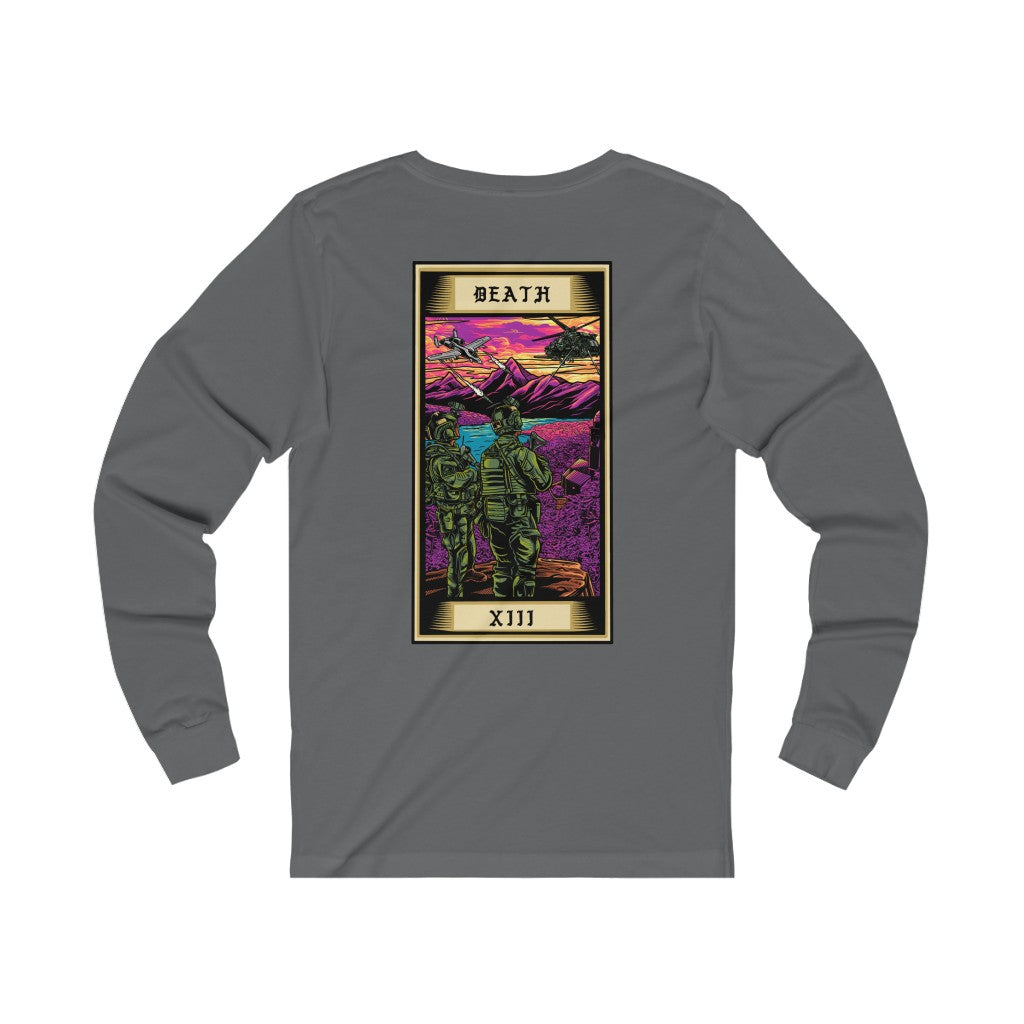 Death Tarot Card Long Sleeve