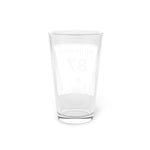 Highway 87 Pint Glass