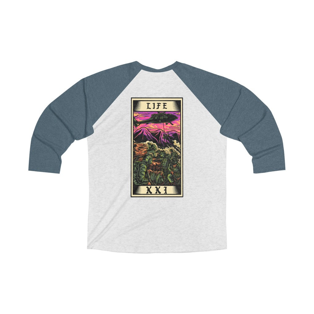 Life Tarot Card 3/4 Raglan