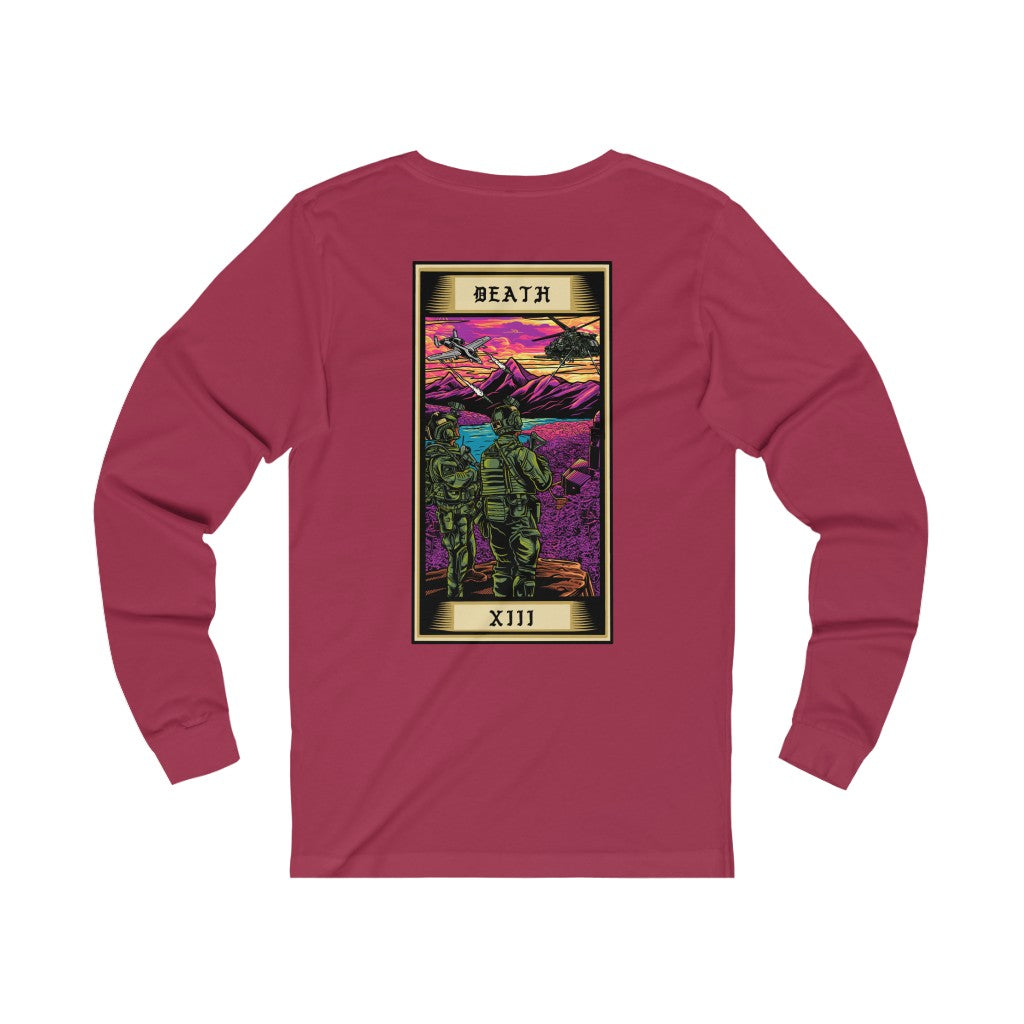 Death Tarot Card Long Sleeve