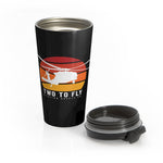 Sunset Hawk Stainless Steel Travel Mug