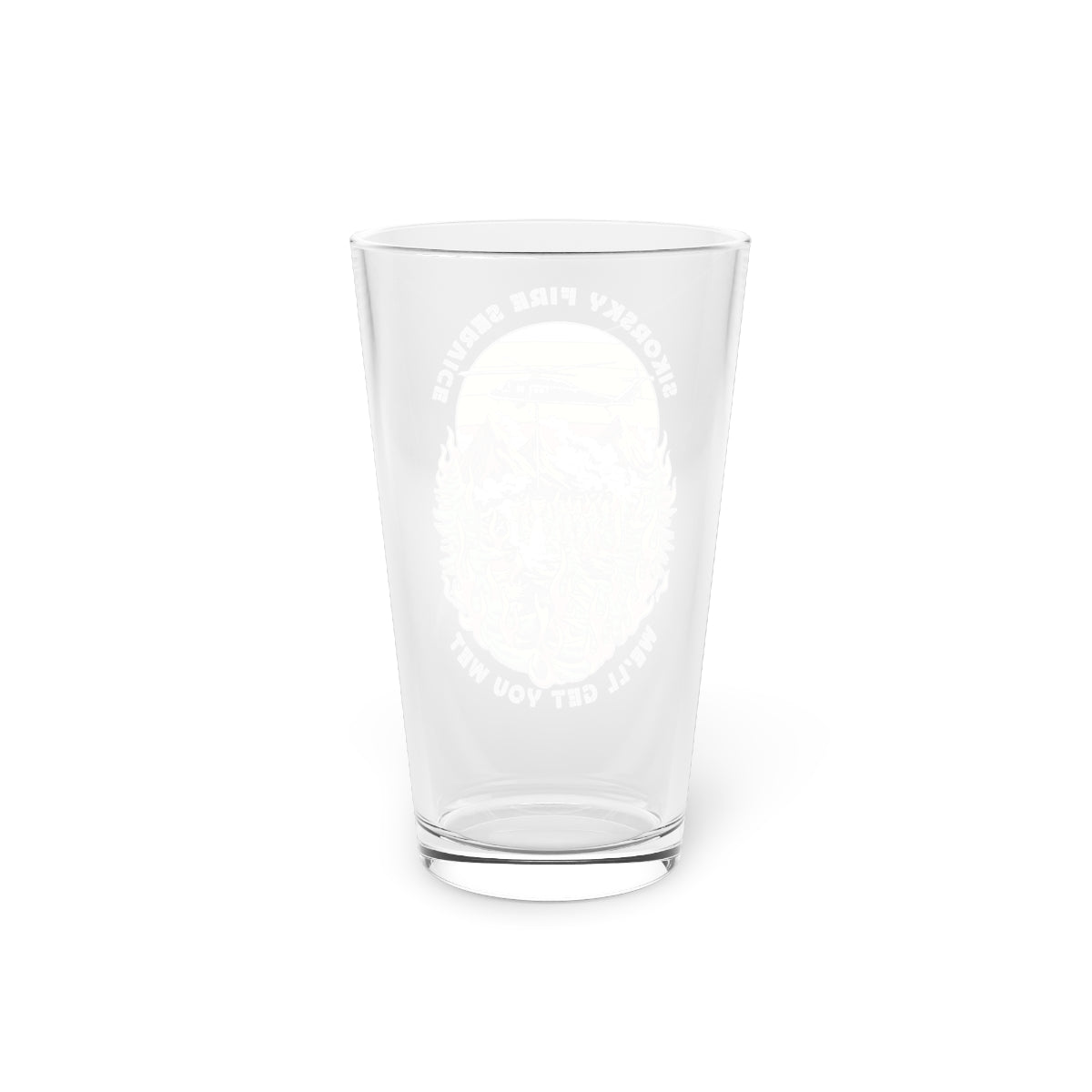 Sikorsky Fire Service Pint Glass