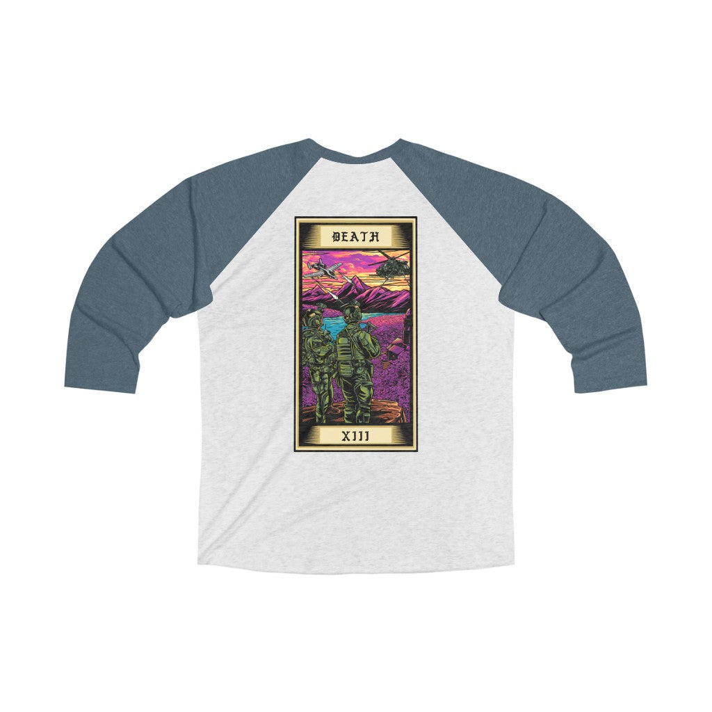 Death Tarot Card 3/4 Raglan