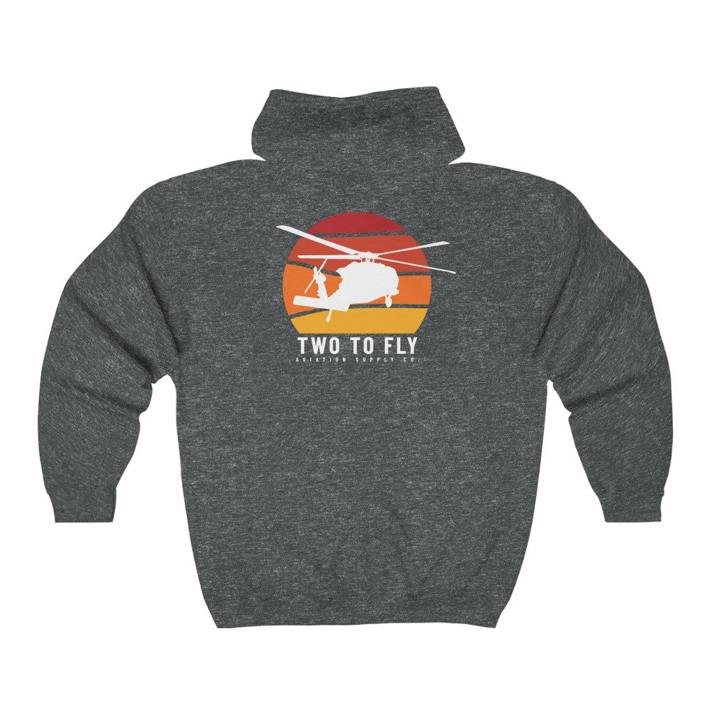 Sunset Hawk Zip Hoodie