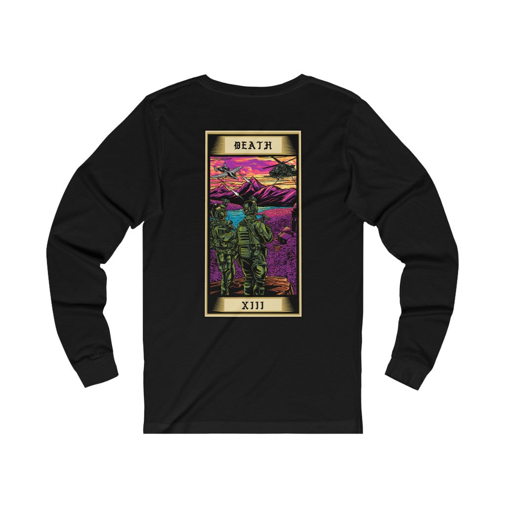 Death Tarot Card Long Sleeve