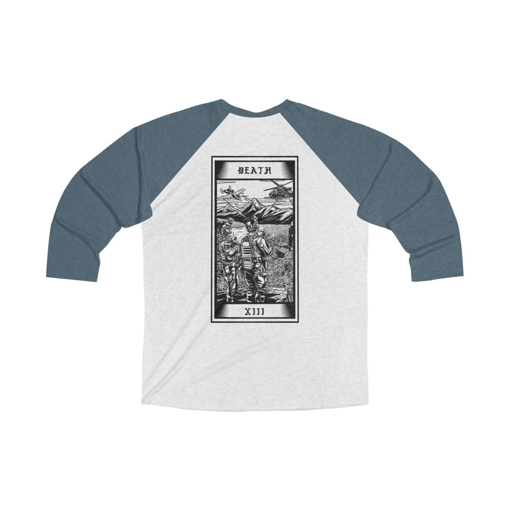 Death Tarot Card 3/4 Raglan Tee