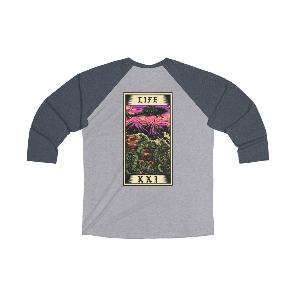 Life Tarot Card 3/4 Raglan