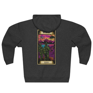 Death Tarot Card Zip Hoodie