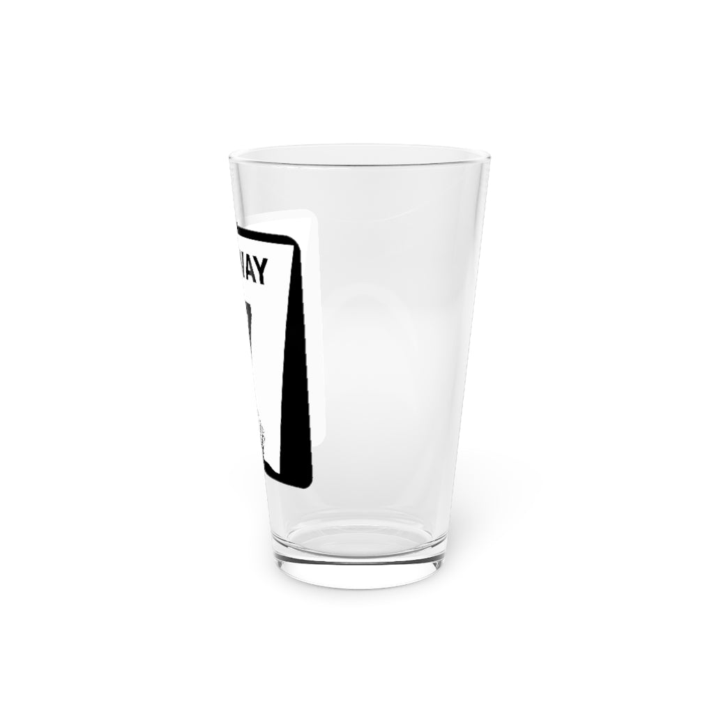 Highway 87 Pint Glass