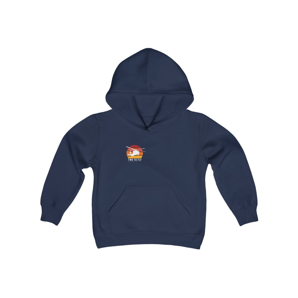 Sunset Hawk Kids Pullover Hoodie