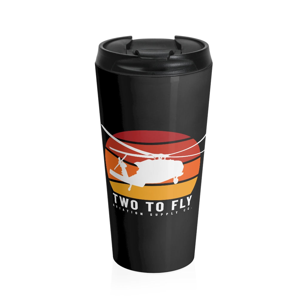 Sunset Hawk Stainless Steel Travel Mug