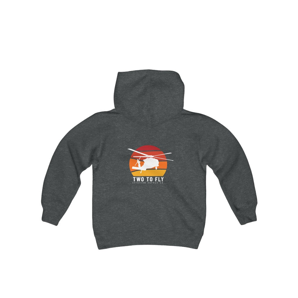 Sunset Hawk Kids Pullover Hoodie