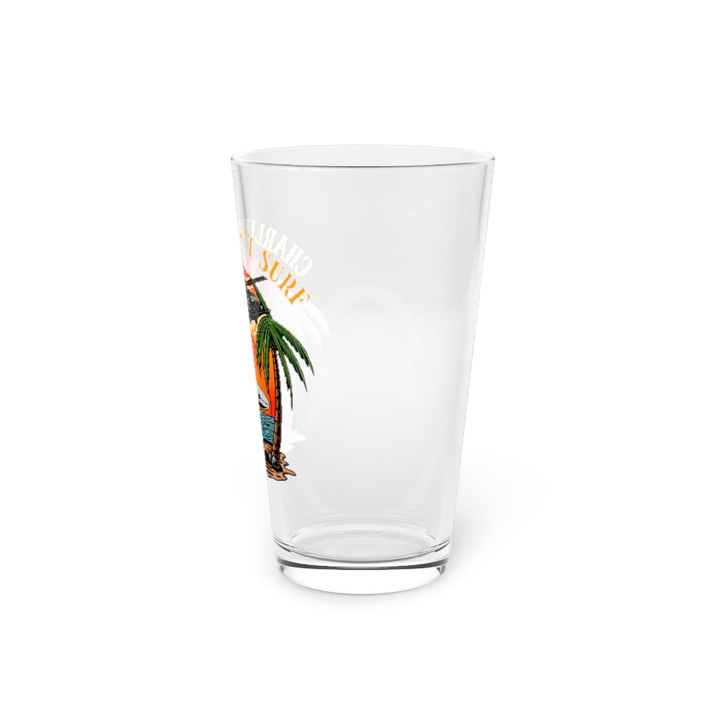 Charlie Don't Surf Pint Glass