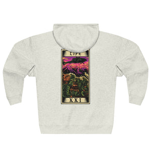 Life Tarot Card Zip Hoodie