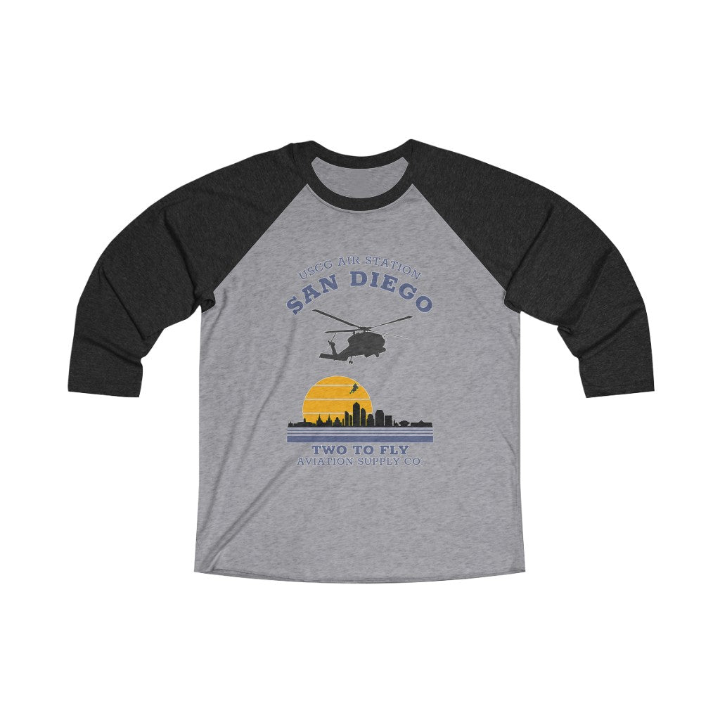 USCG San Diego 3/4 Raglan Tee