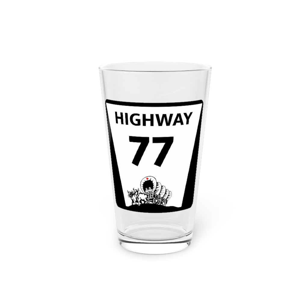 Highway 77 Pint Glass