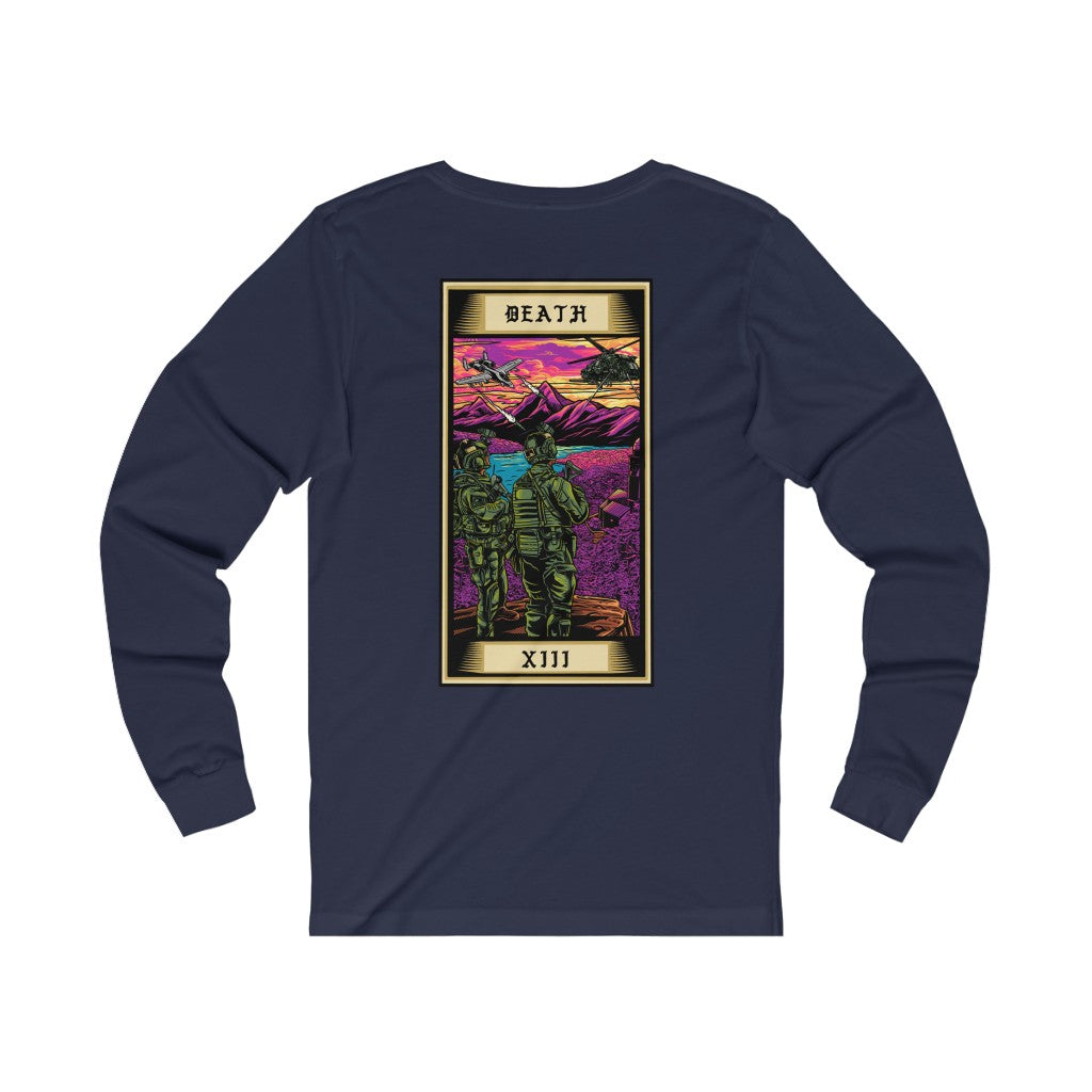 Death Tarot Card Long Sleeve