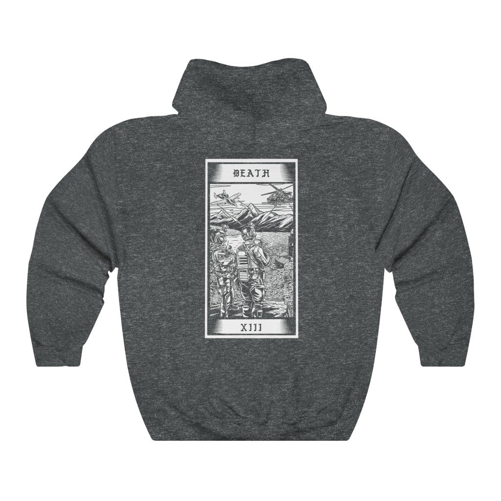 Death Tarot Card Pullover Hooide