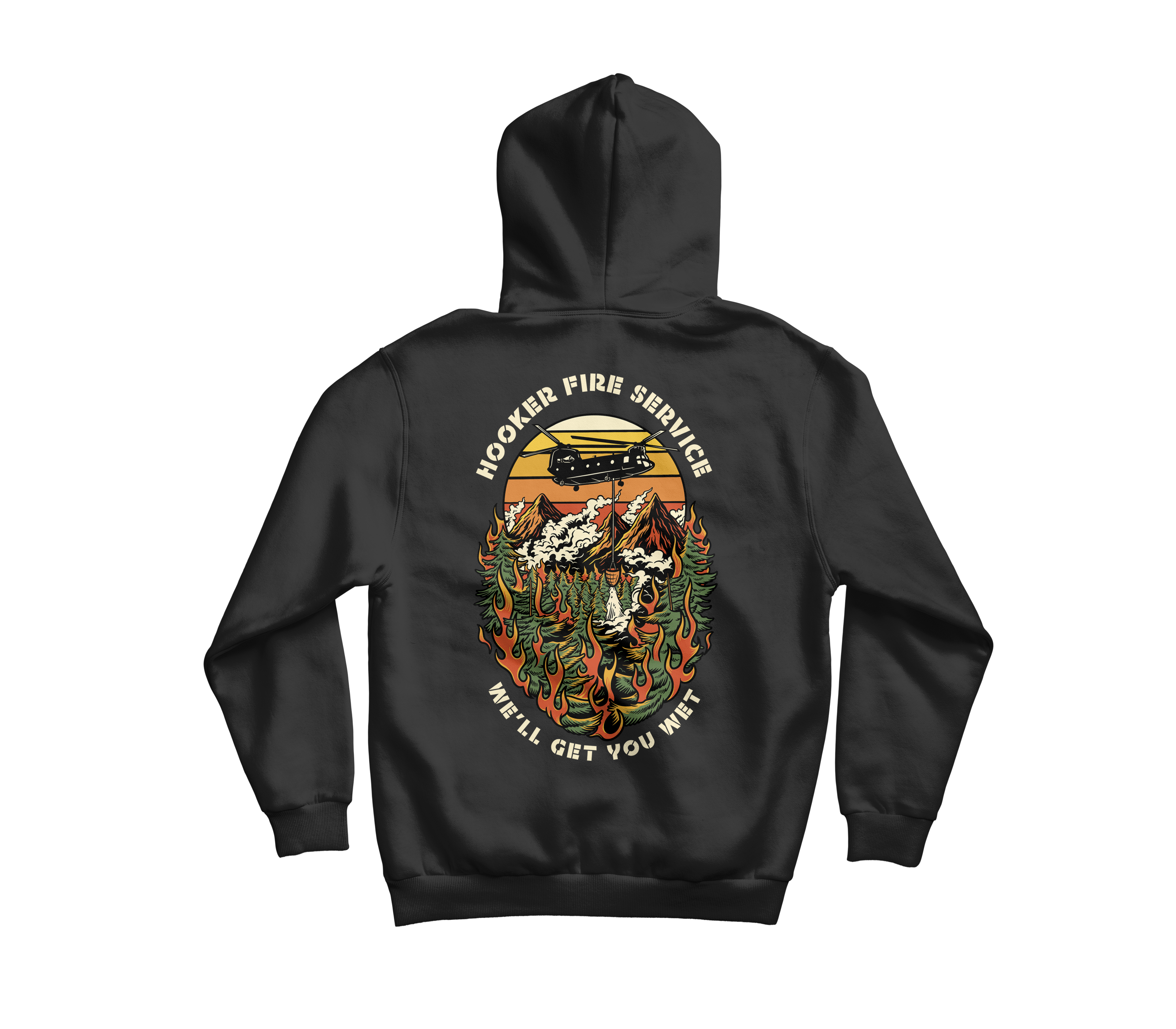Hooker Fire Service Pullover Hoodie