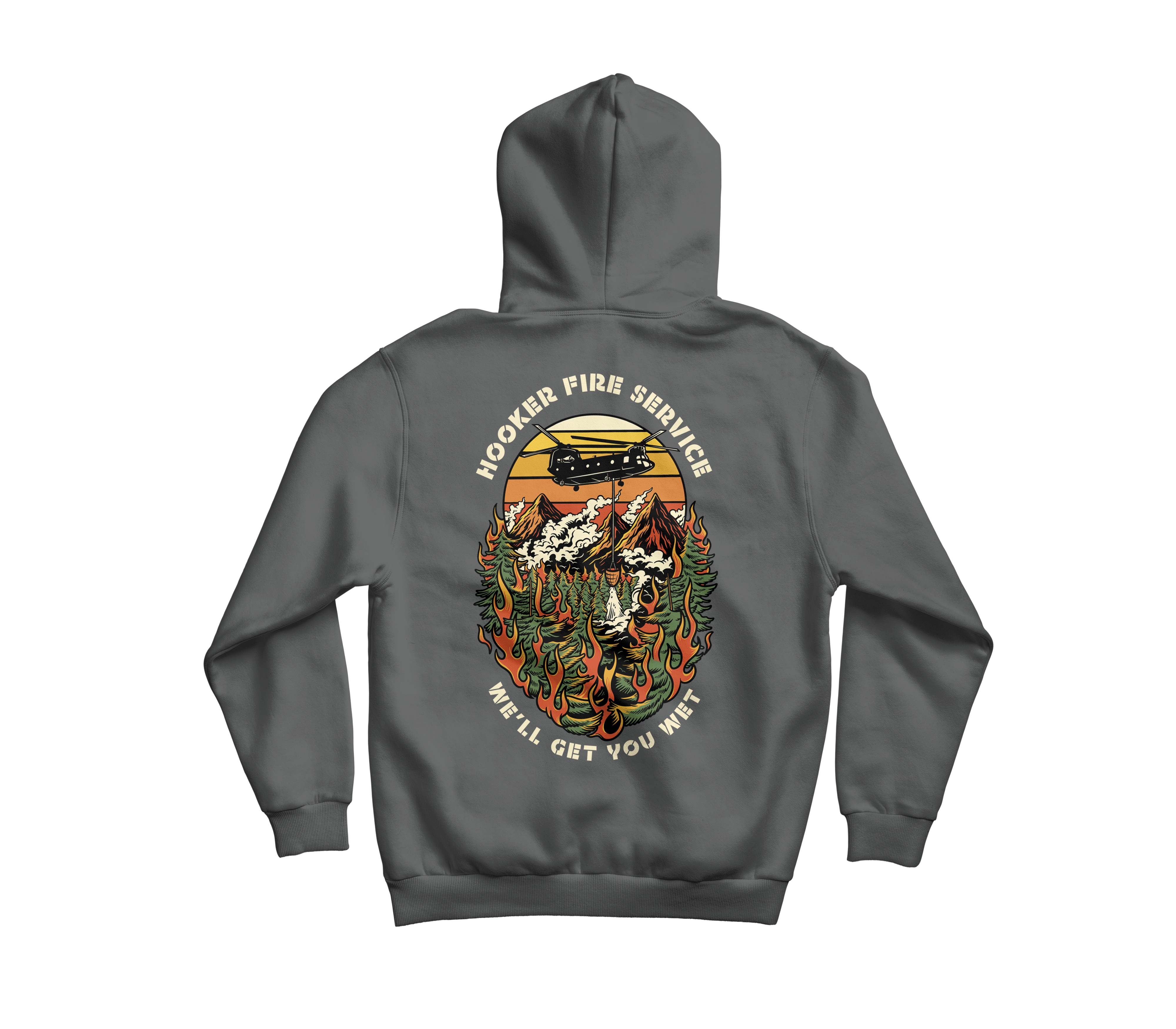 Hooker Fire Service Zip Hoodie