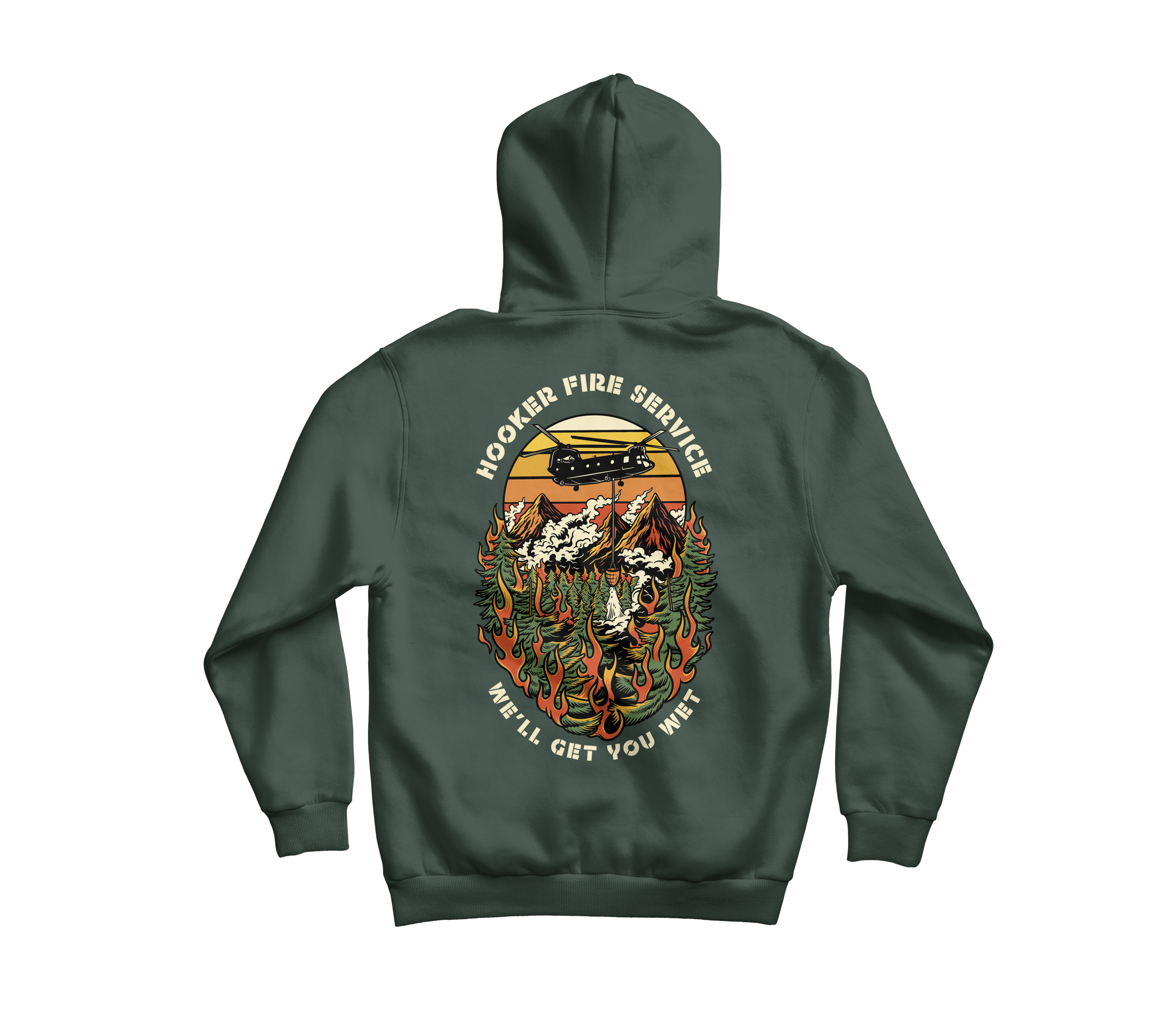 Hooker Fire Service Pullover Hoodie