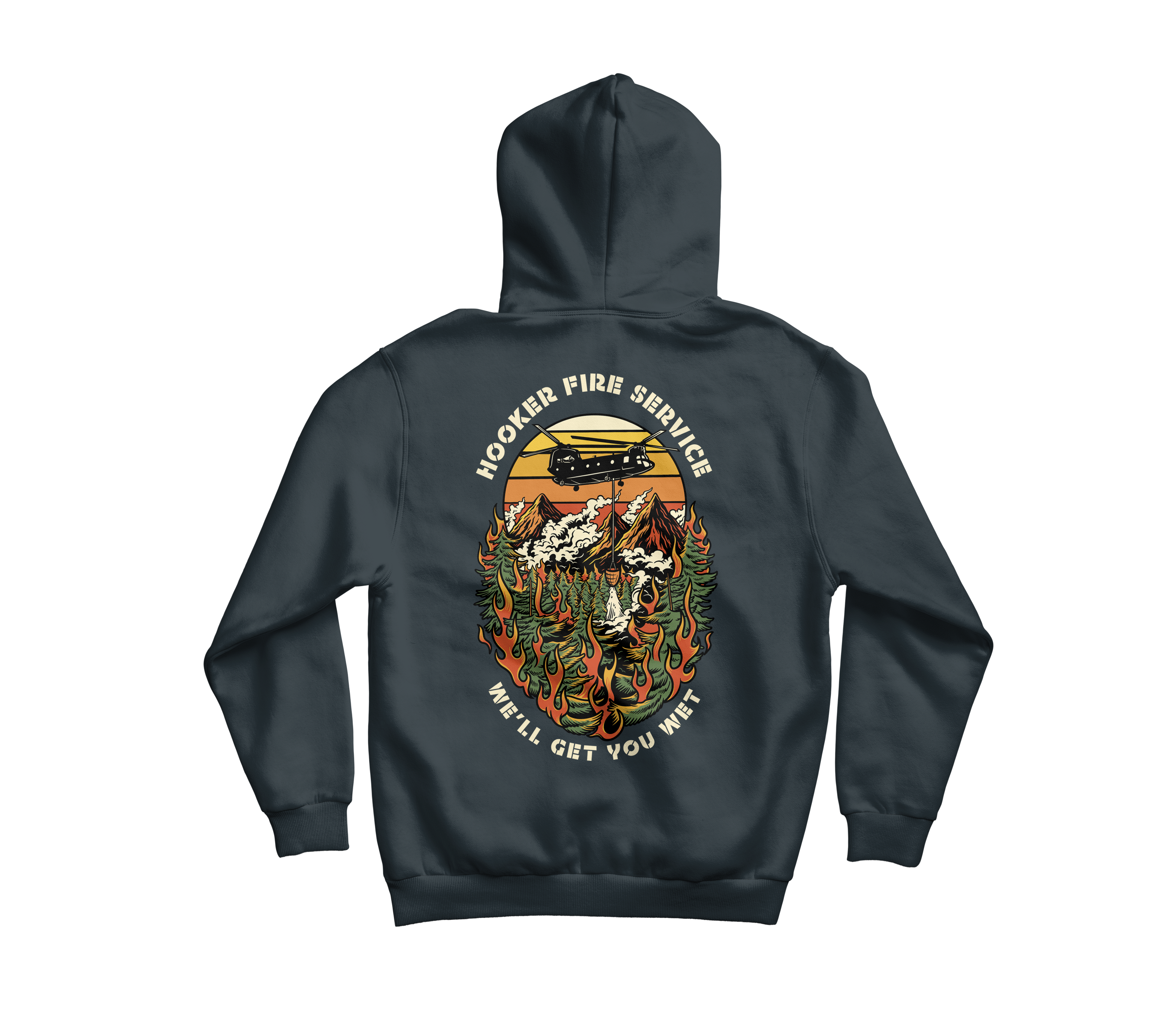 Hooker Fire Service Pullover Hoodie