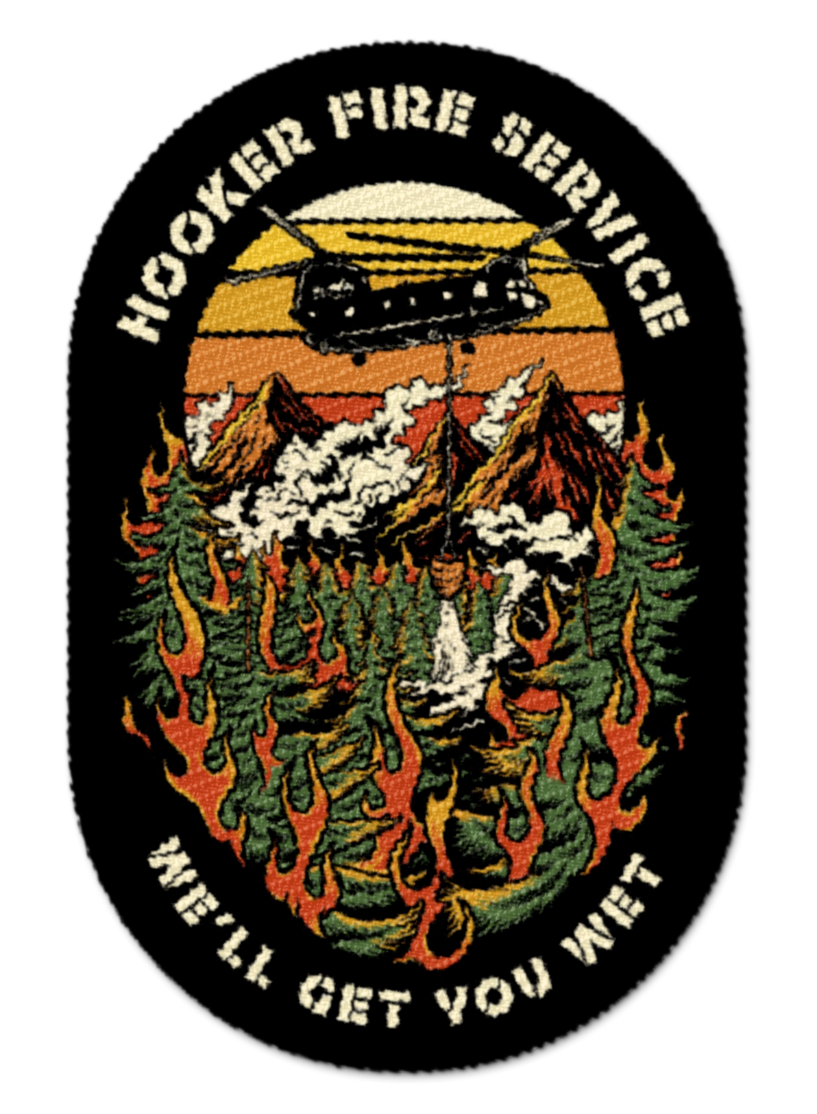 Hooker Fire Service Patch
