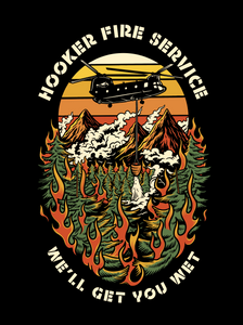 Hooker Fire Service Flag