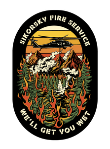Sikorsky Fire Service Sticker