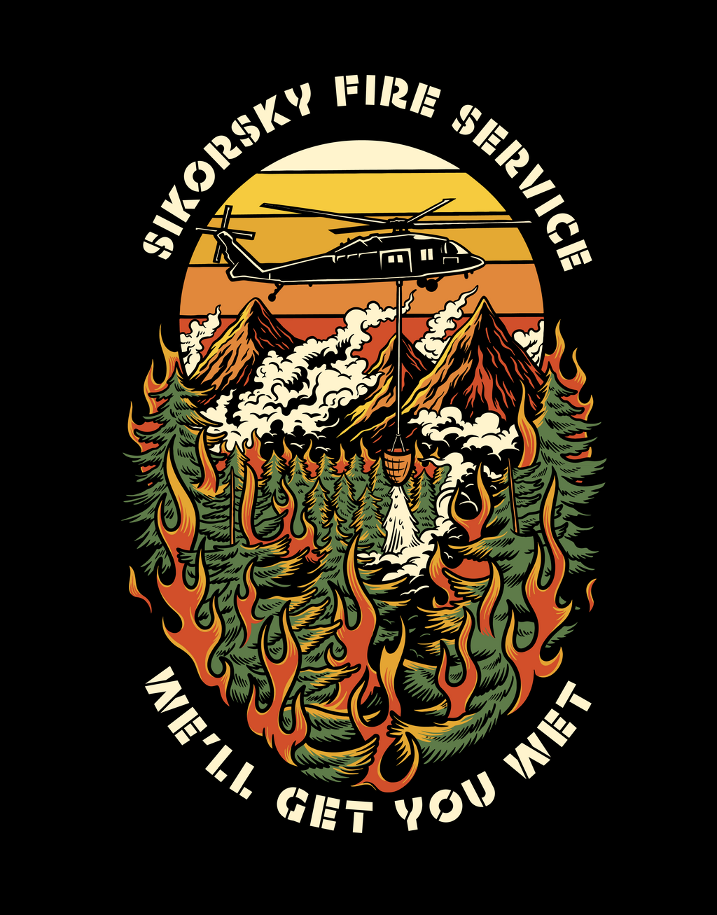 Sikorsky Fire Service Flag