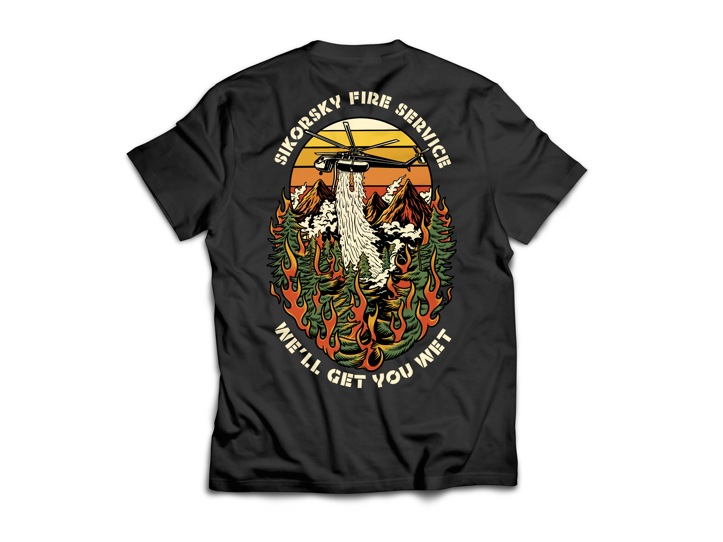 Skycrane Fire Service T-Shirt