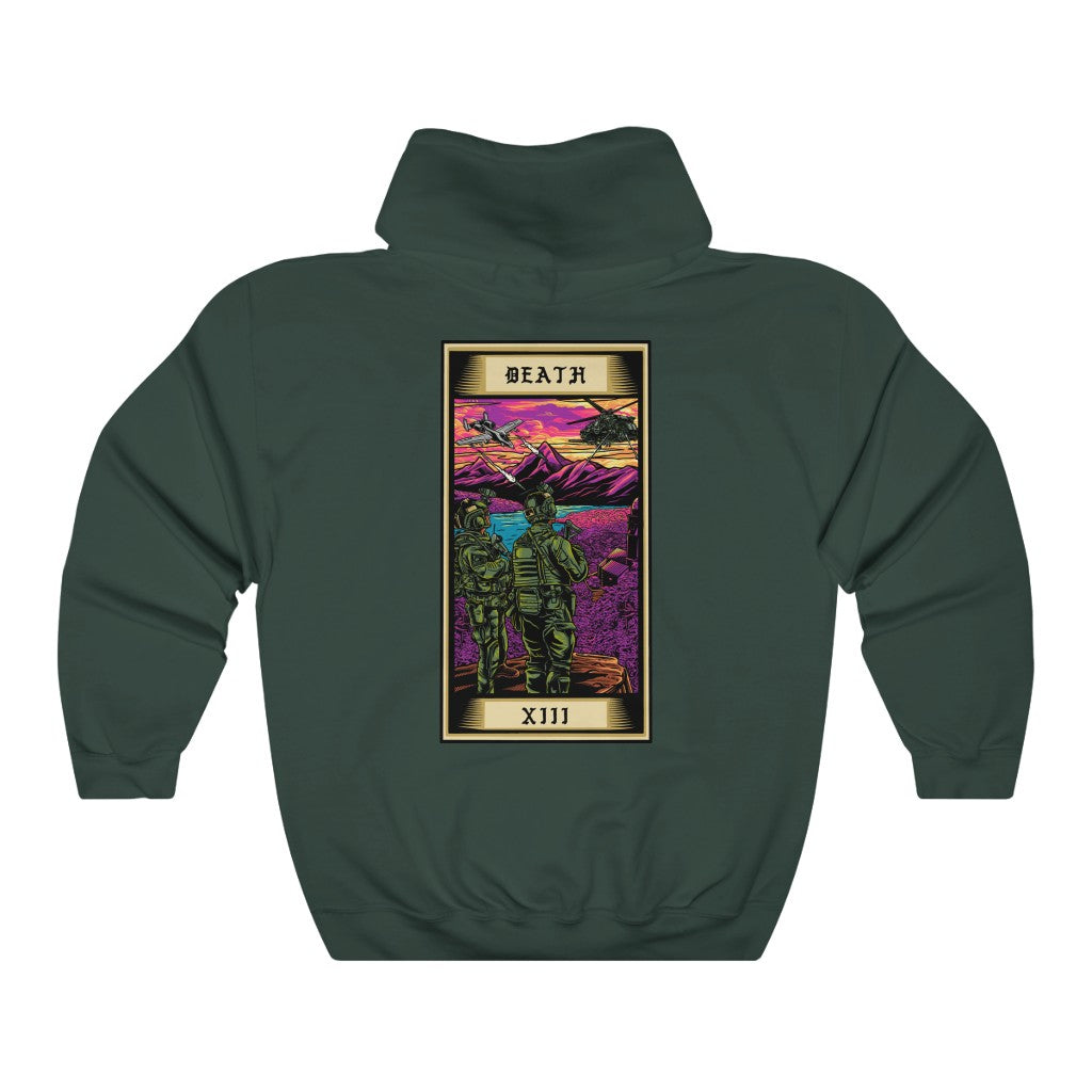 Death Tarot Card Pullover Hoodie