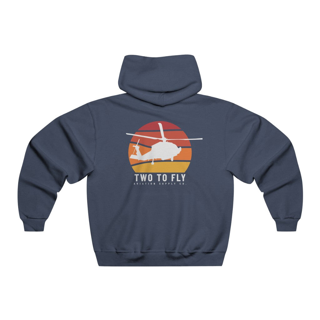 Navy Hawk Sunset Pullover Hoodie