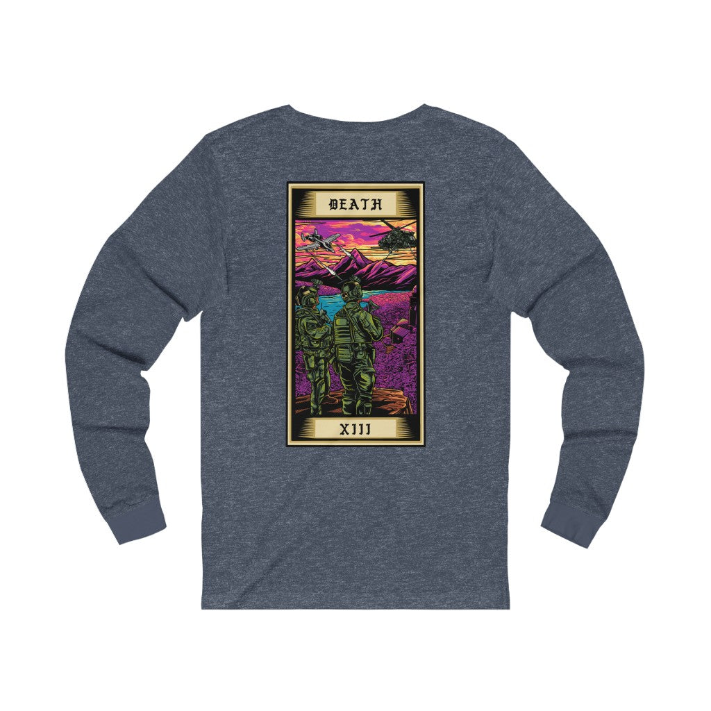 Death Tarot Card Long Sleeve