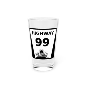 Highway 99 Pint Glass