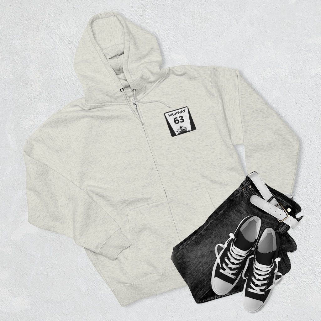 Highway 63 Zip Hoodie