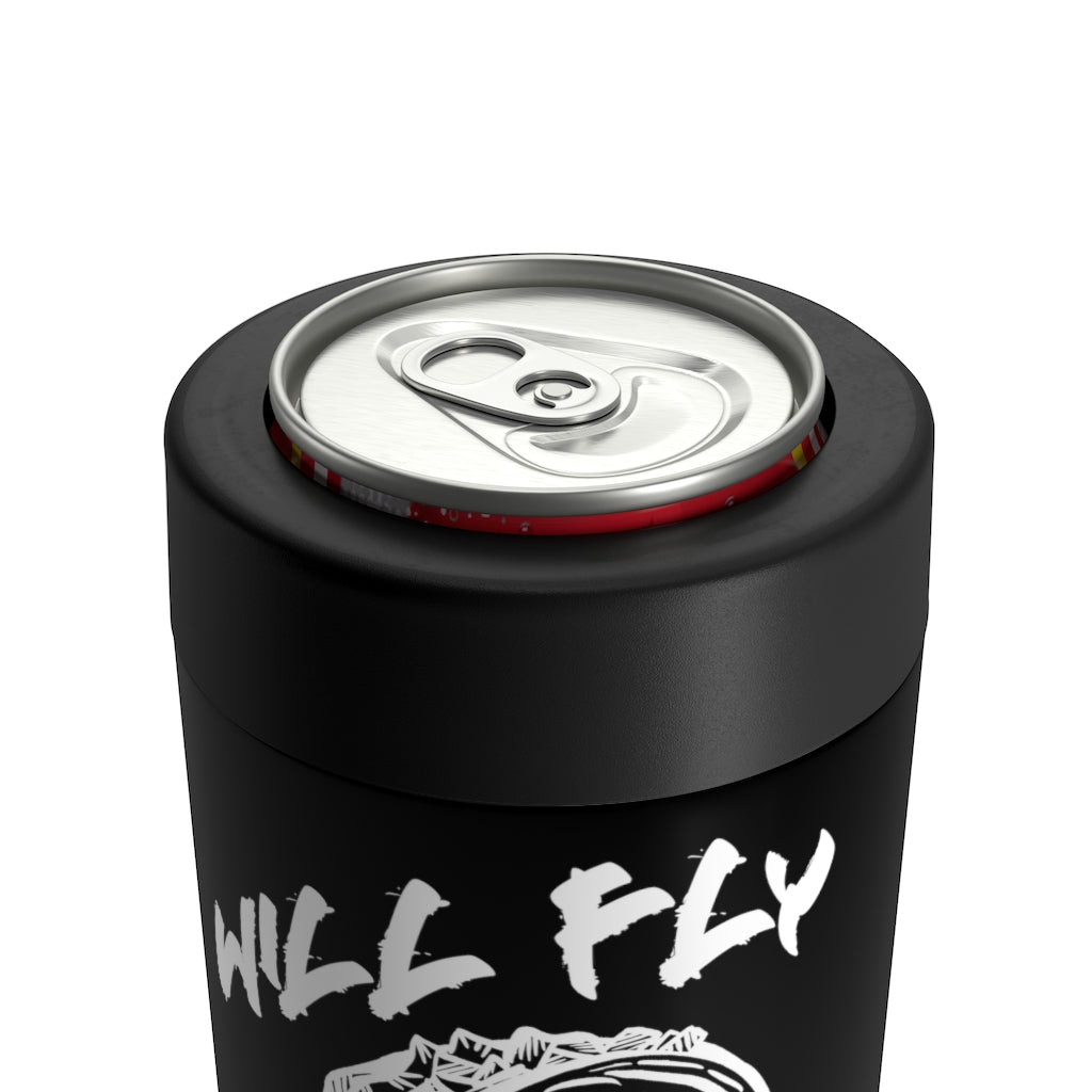 Will Fly For Tacos Can Cooler