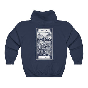 Death Tarot Card Pullover Hooide