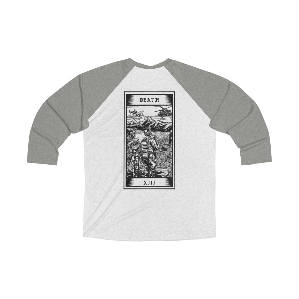 Death Tarot Card 3/4 Raglan Tee